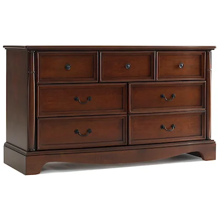 Casual 7 Drawer Double Dresser